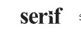 Serif