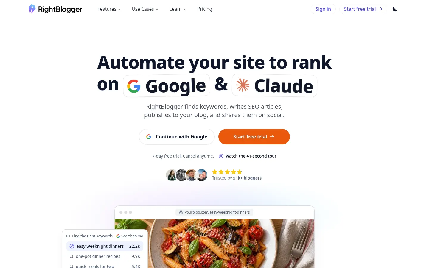 RightBlogger screenshot 1