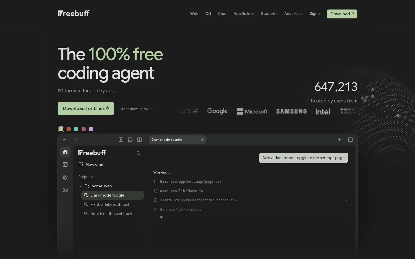 Freebuff screenshot 1