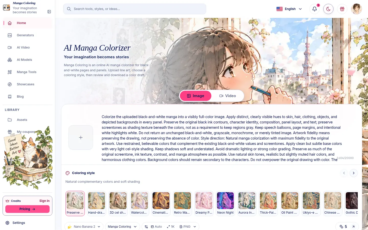 AI Manga Colorizer screenshot 1