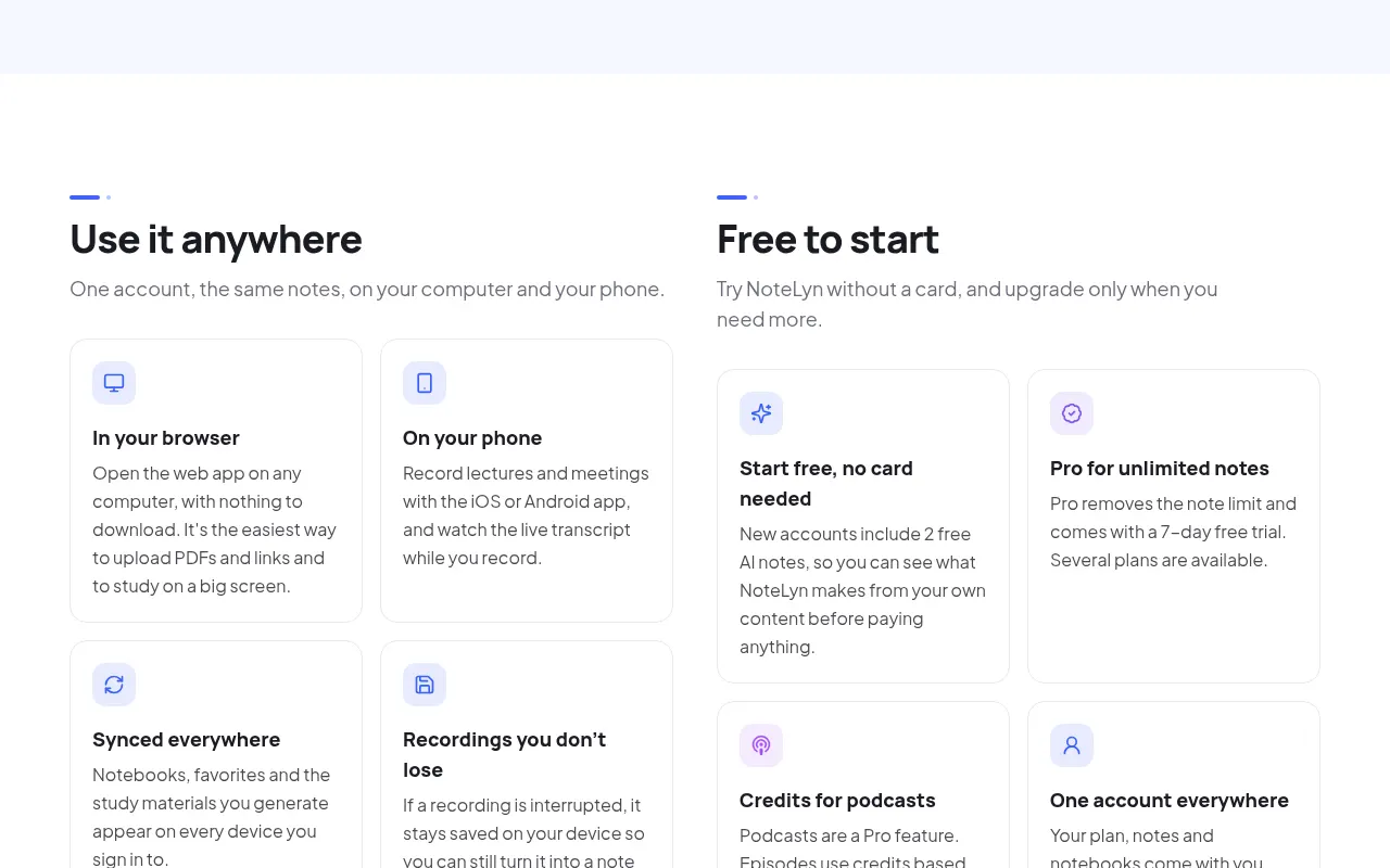 NoteLyn AI screenshot 2