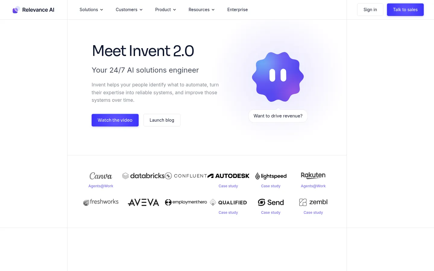 Relevance AI screenshot 1