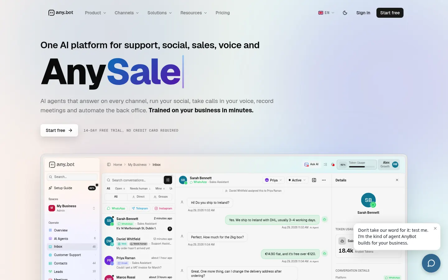 AnyBot screenshot 1