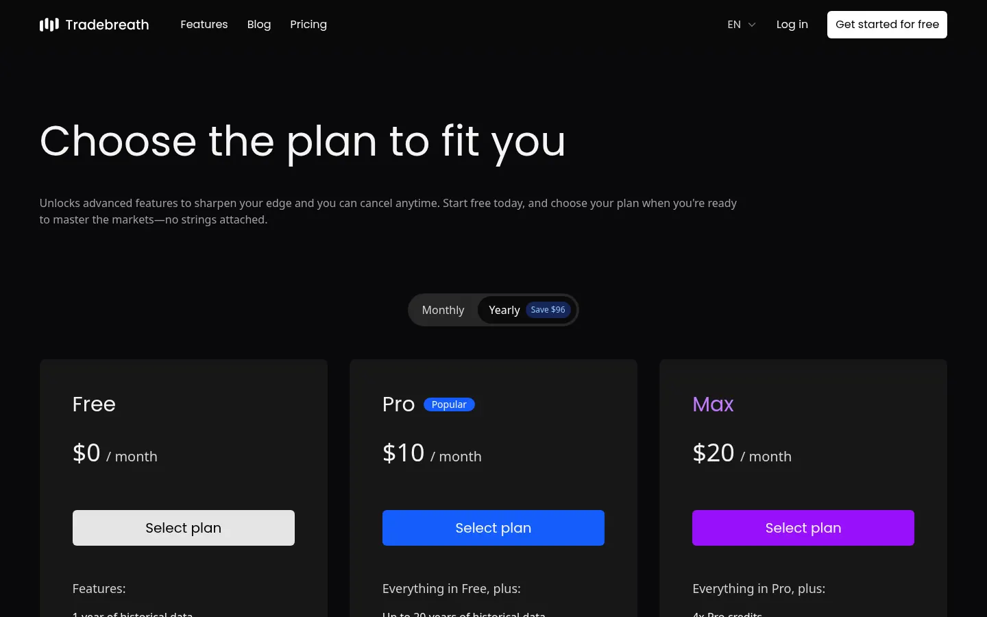 Tradebreath screenshot 2