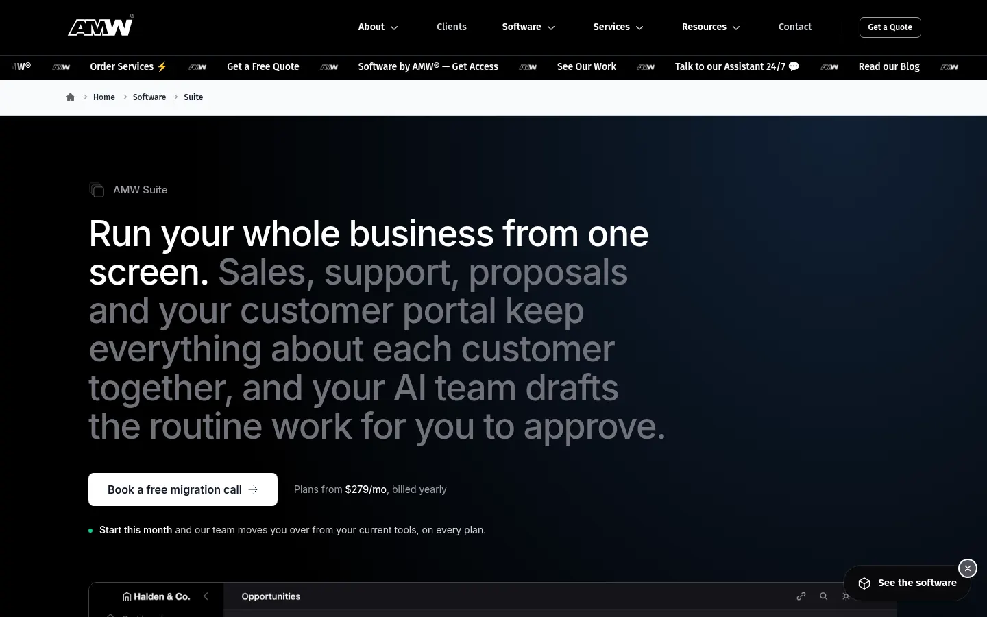 AMW Suite screenshot 2