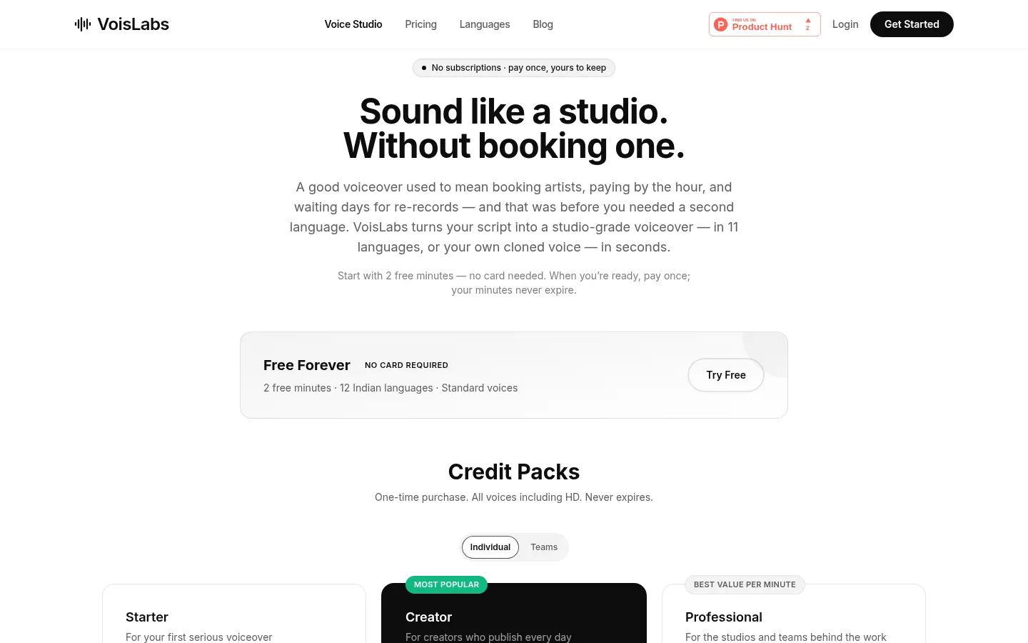 VoisLabs screenshot 2