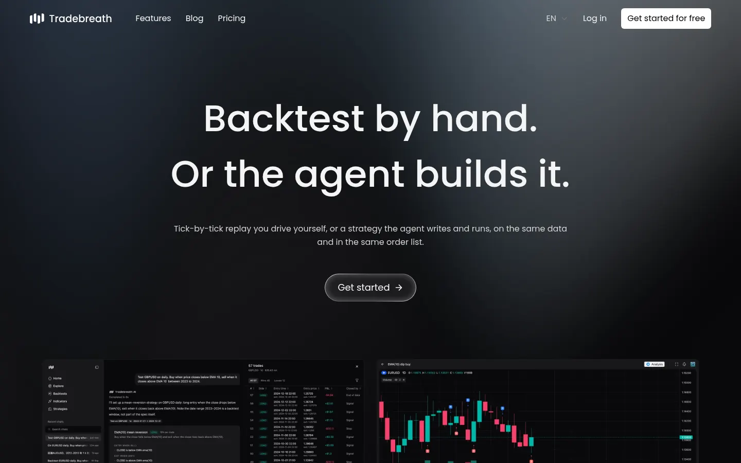 Tradebreath screenshot 1