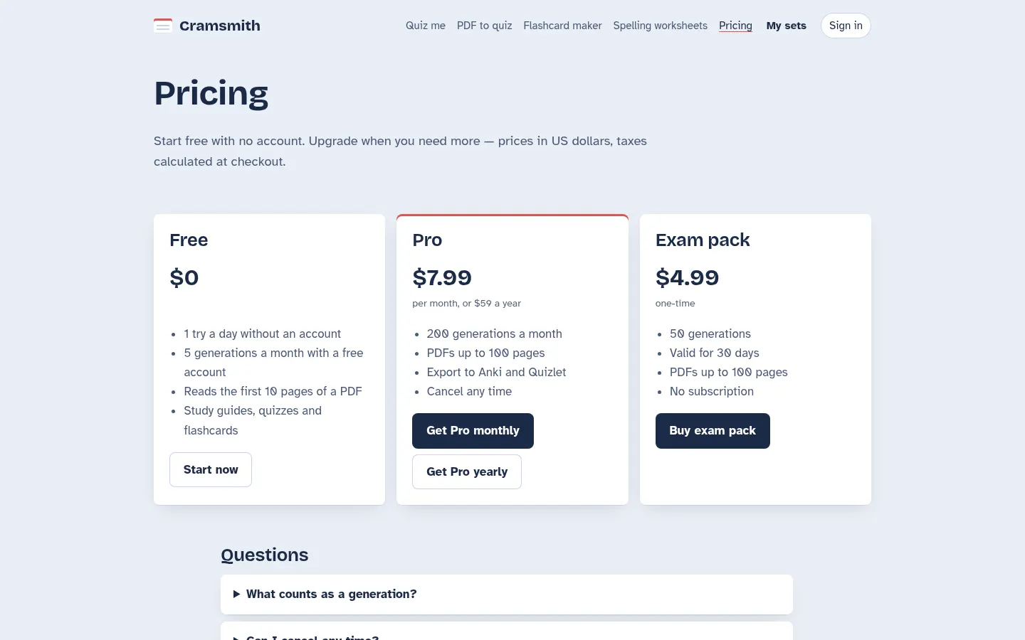 Cramsmith screenshot 2