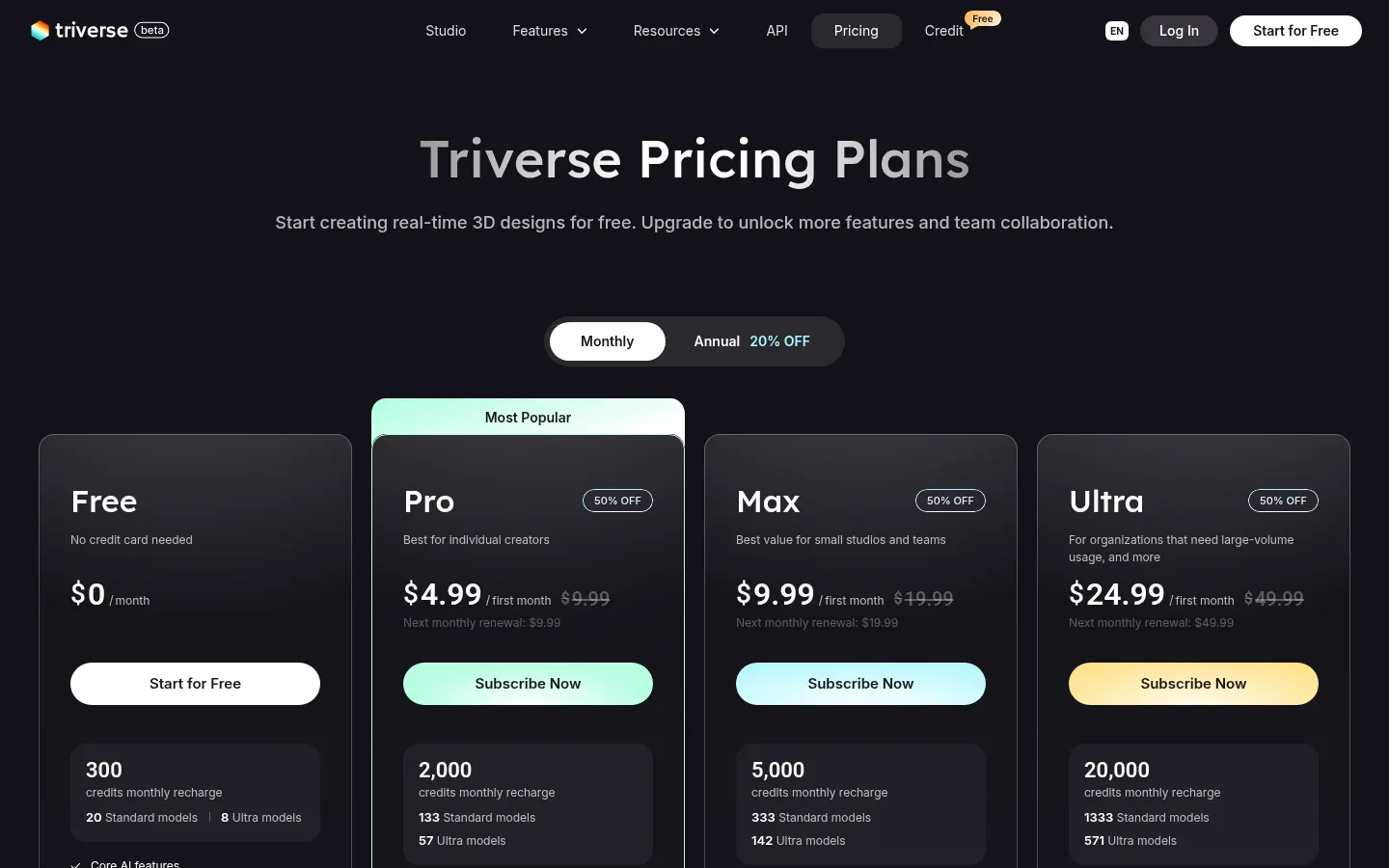 Triverse AI screenshot 2