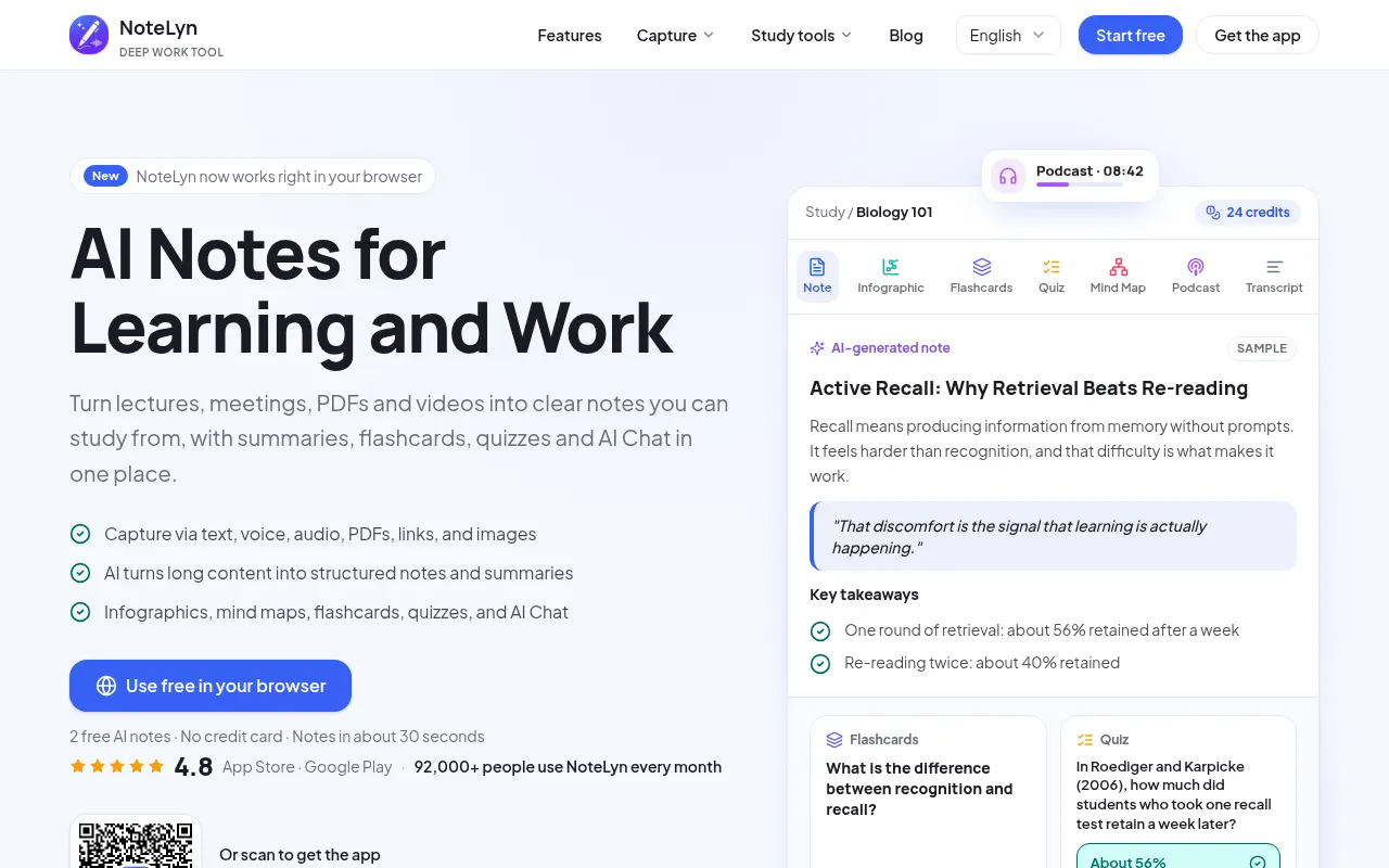 NoteLyn AI screenshot 1