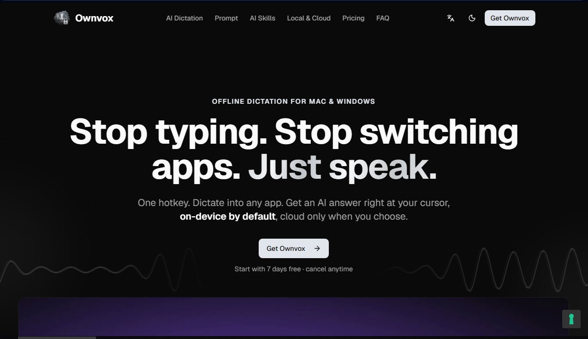 Ownvox screenshot 1