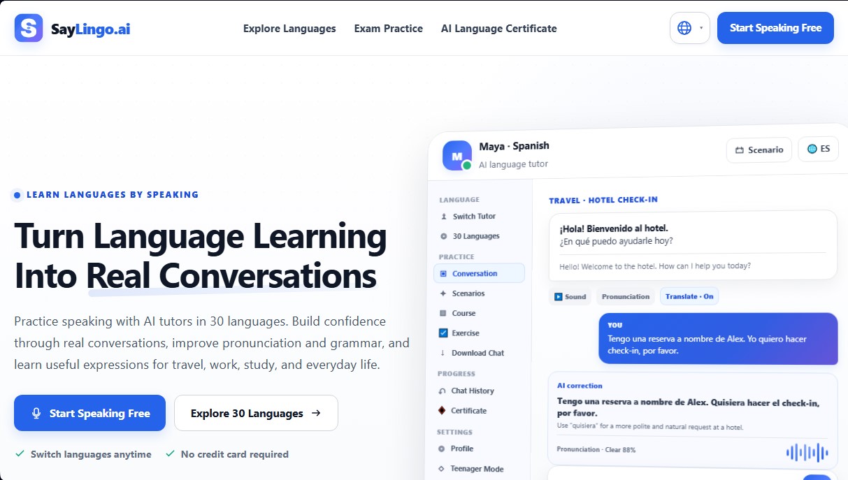 SayLingo.ai screenshot 1