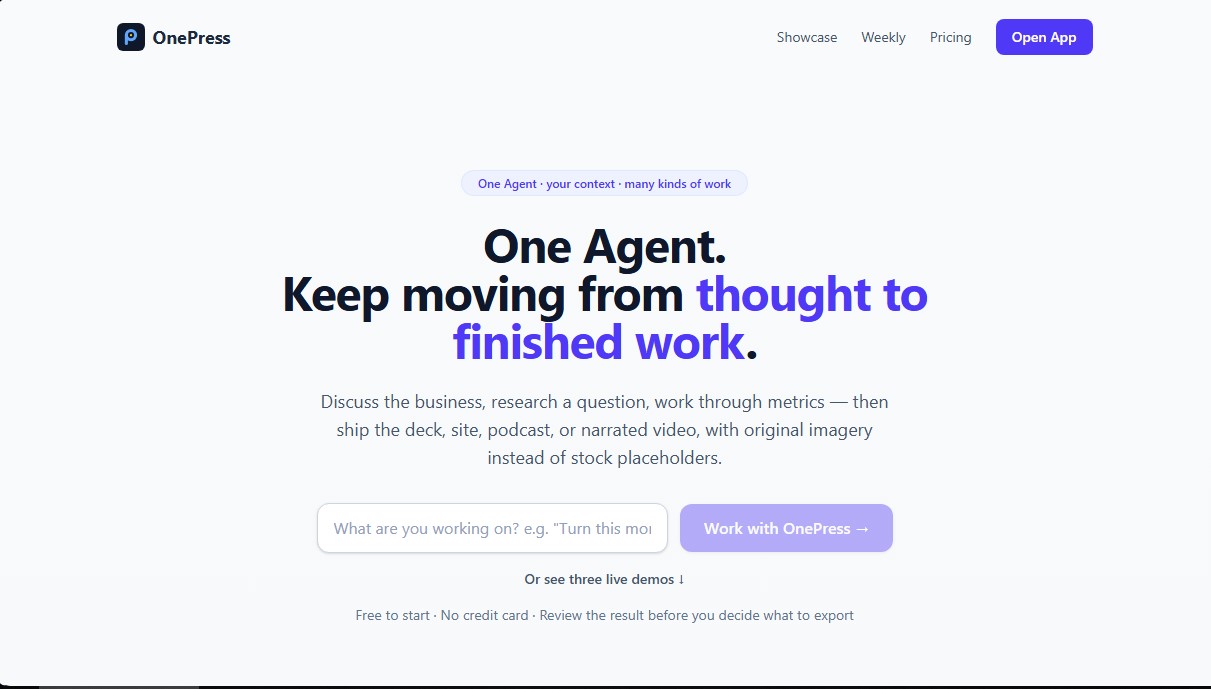 OnePress screenshot 1