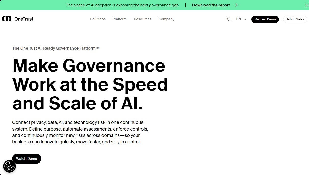 OneTrust screenshot 1