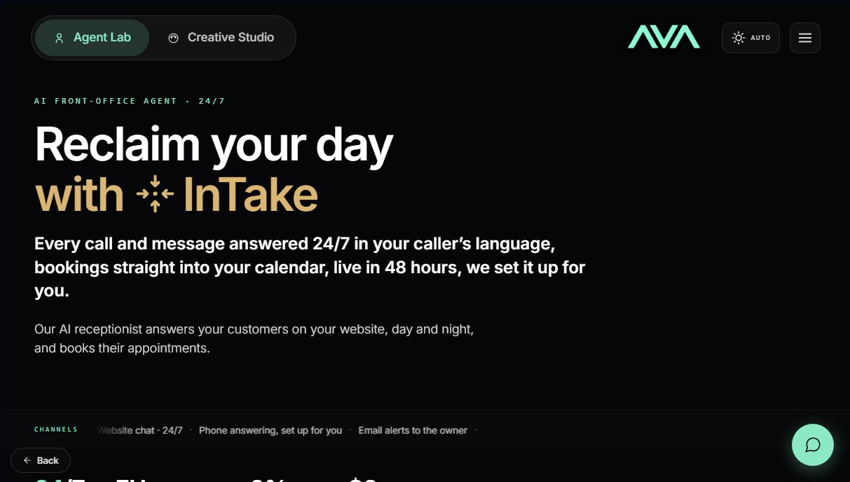 AVA Digital InTake screenshot 1