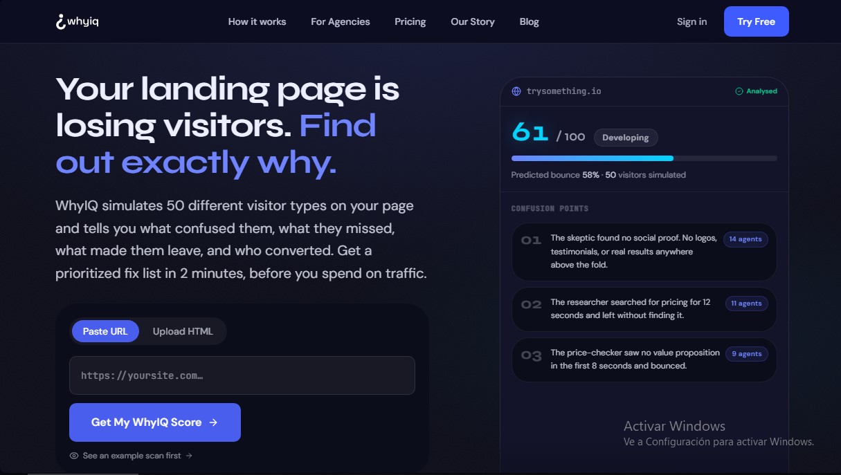 WhyIQ screenshot 1