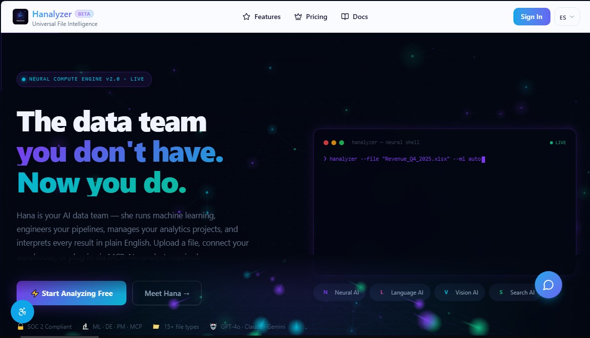 Hanalyzer.ai screenshot 1