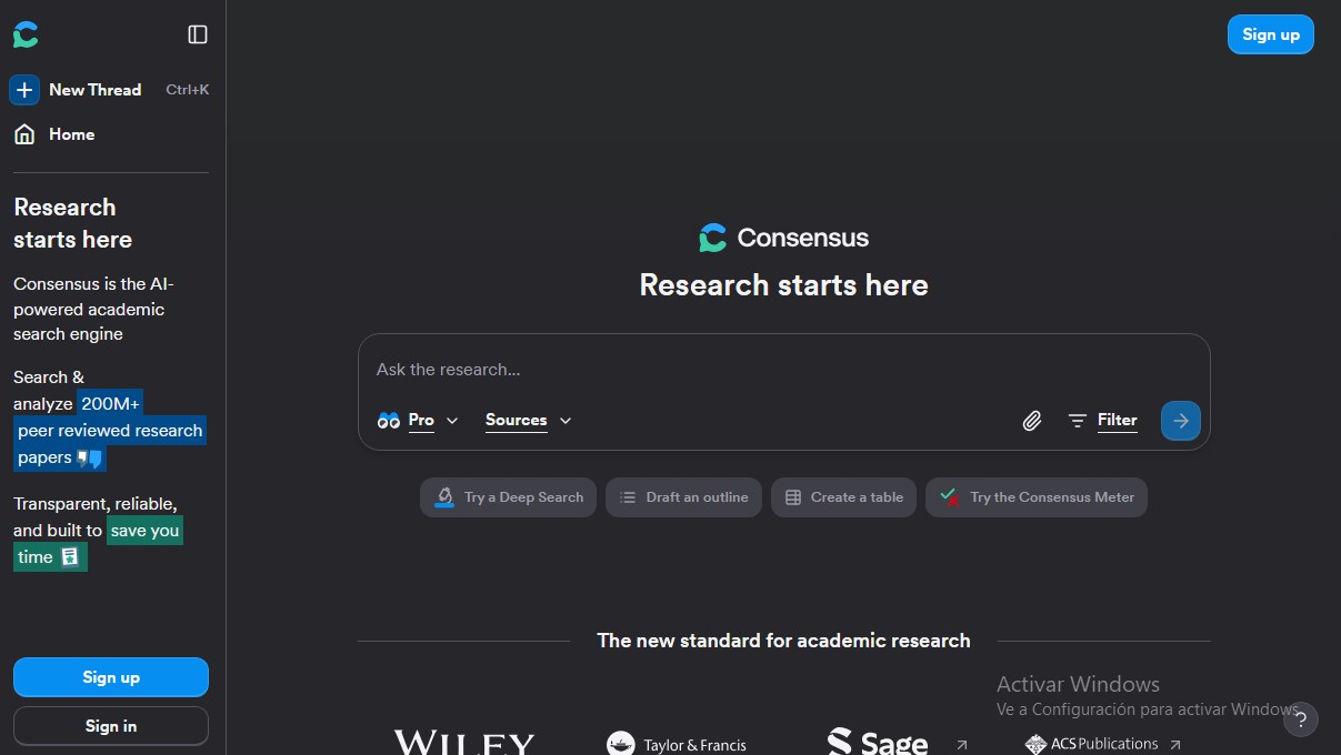 Consensus screenshot 1