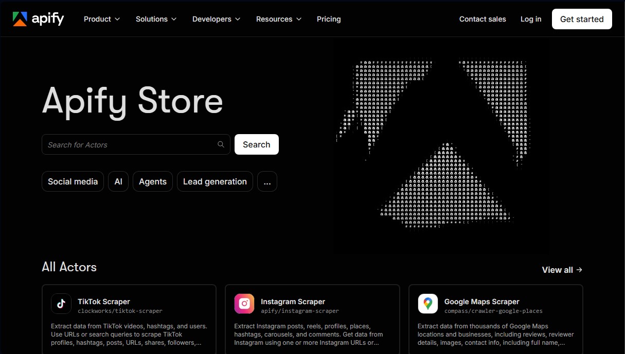 Apify screenshot 1