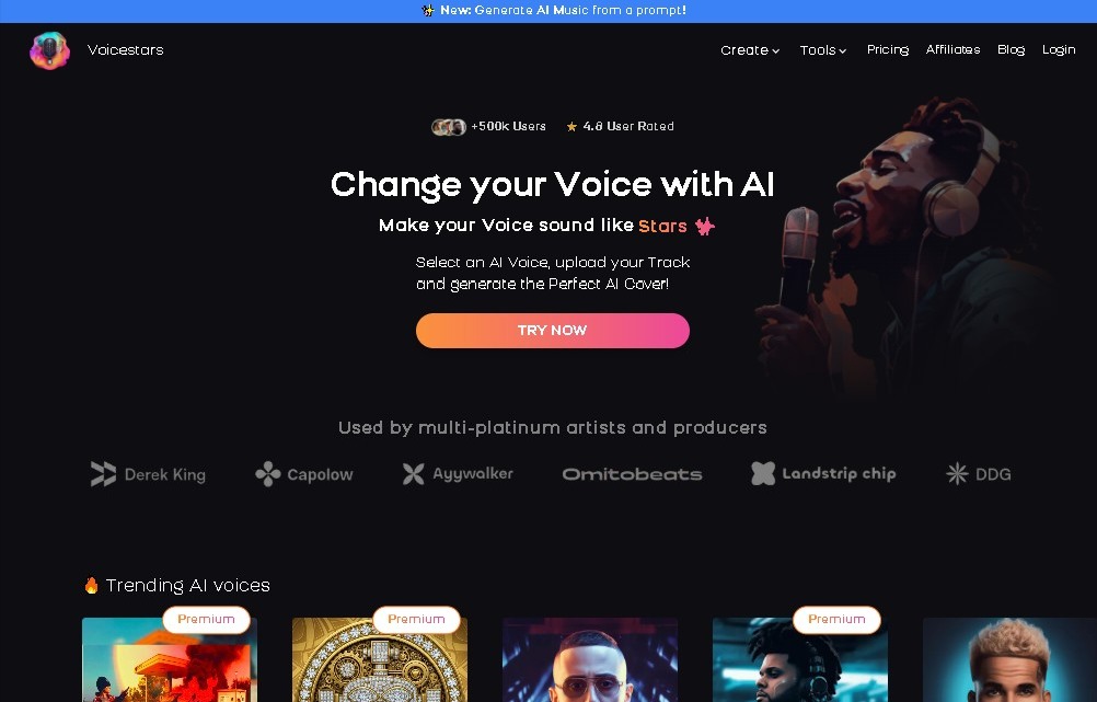 Voicestars screenshot 1