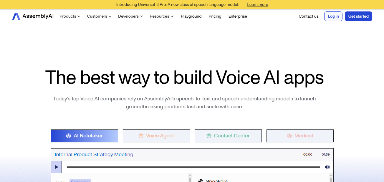 AssemblyAI screenshot 1