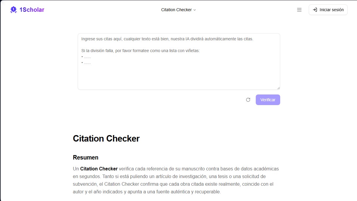 1Scholar Citation Checker screenshot 1