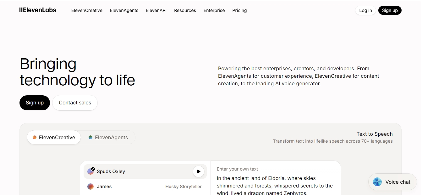 ElevenLabs screenshot 1