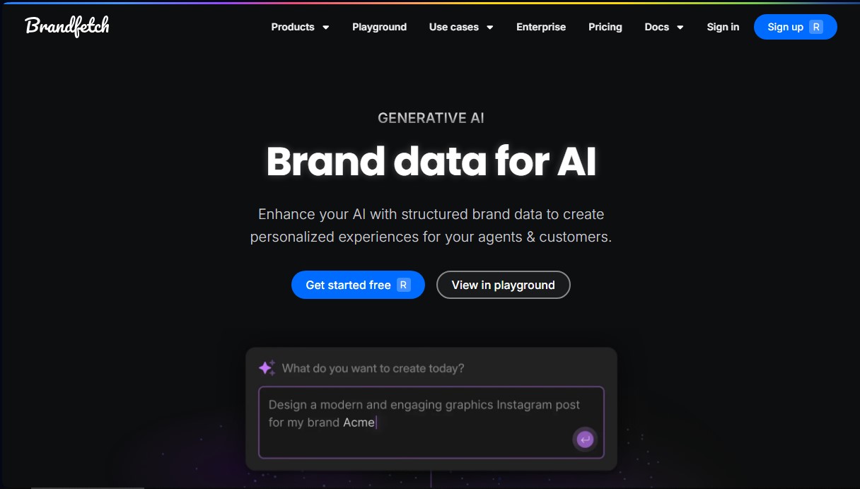 Brandfetch Gen AI screenshot 1