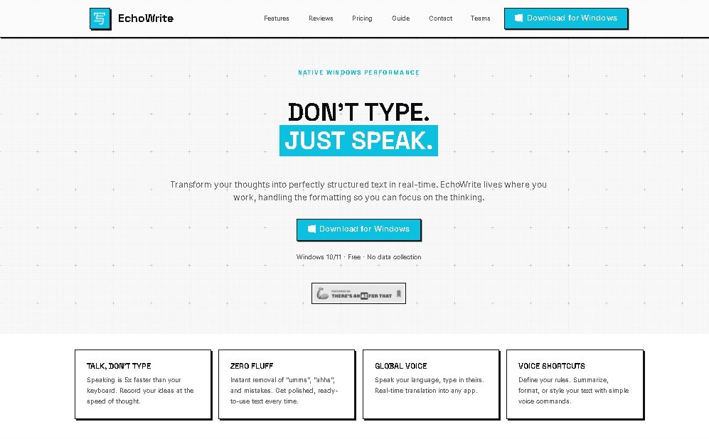 EchoWrite screenshot 1