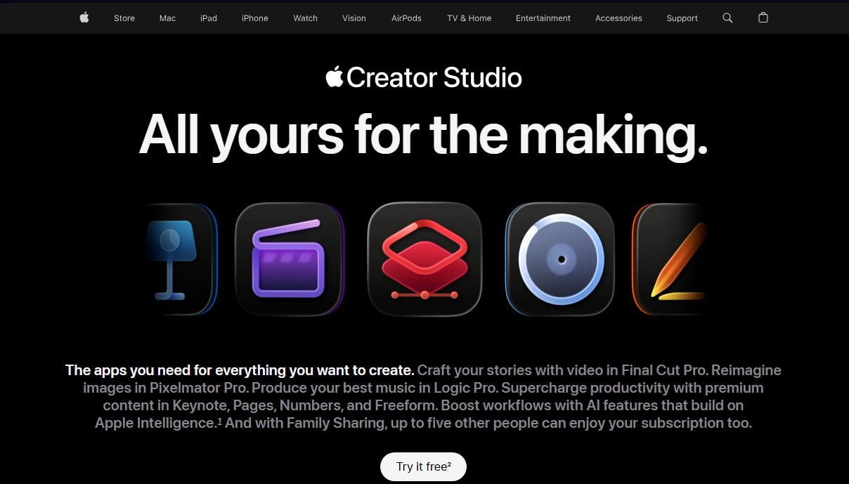 Apple Creator Studio screenshot 1
