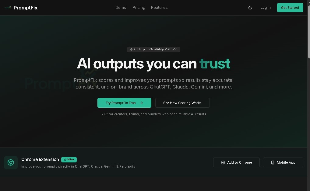 PromptFix screenshot 1