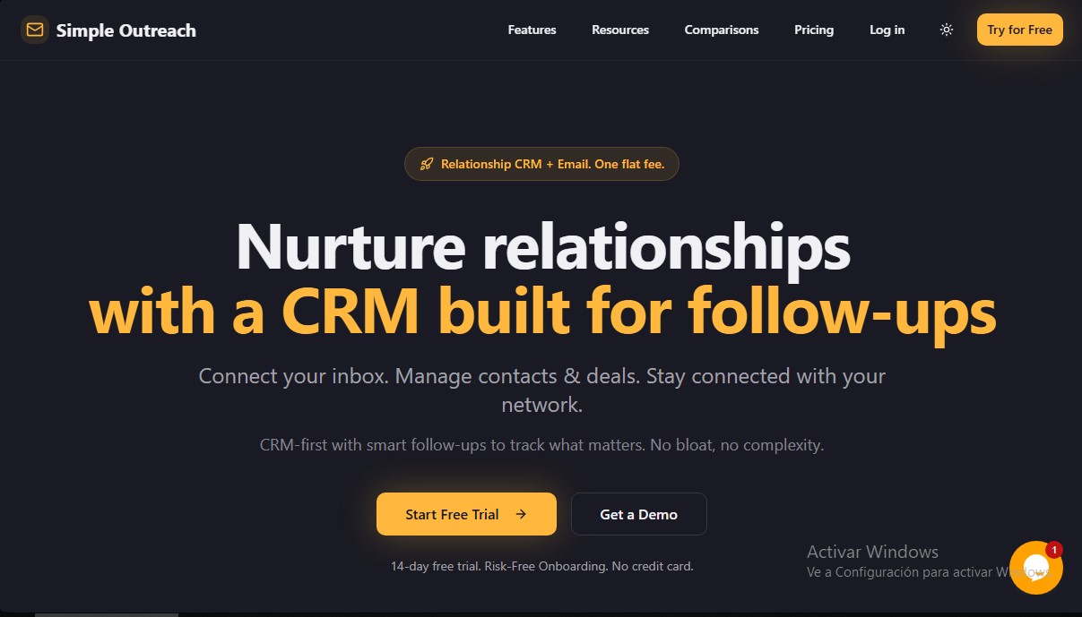 SimpleOutreach.in screenshot 1