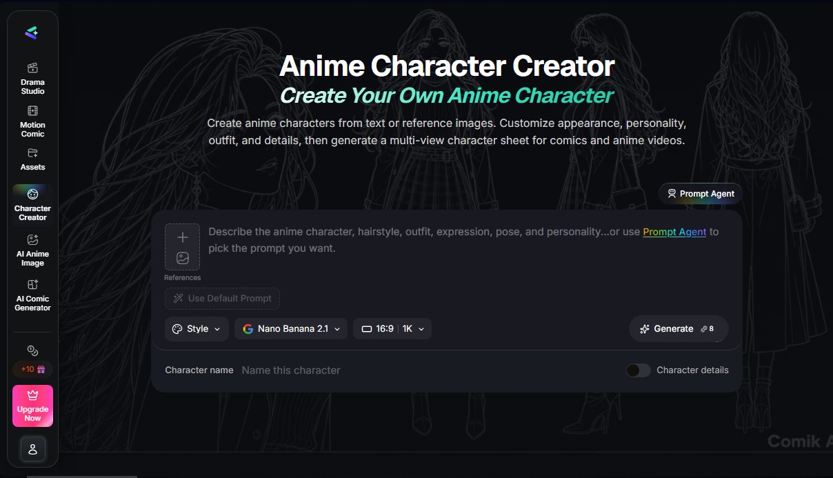 Comik AI-Anime Character Creator screenshot 1