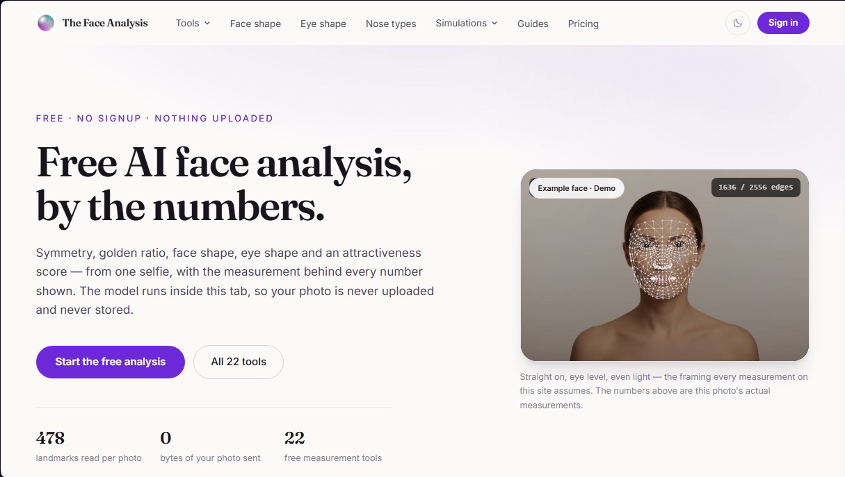 The Face Analysis screenshot 1