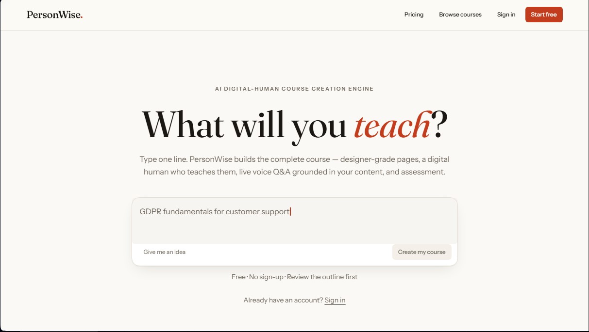 PersonWise screenshot 1