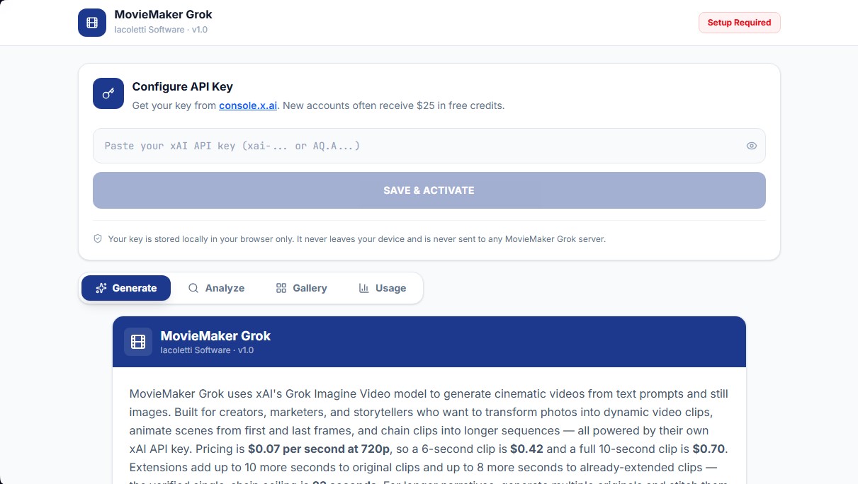 MovieMaker Grok screenshot 1
