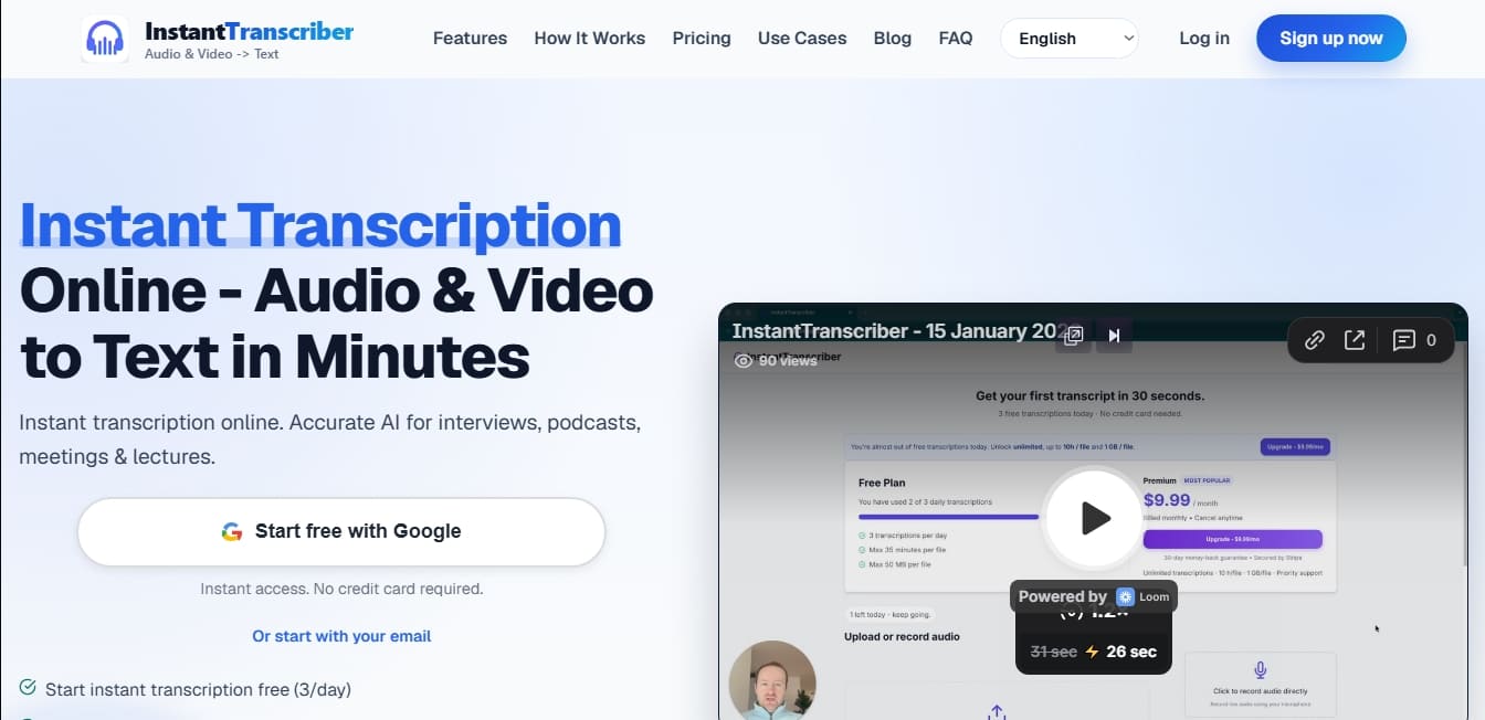 InstantTranscriber screenshot 1
