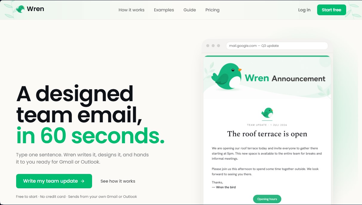 Wren screenshot 1