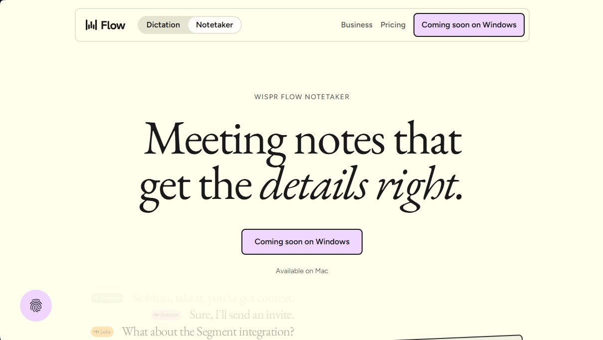 Wispr Flow screenshot 1
