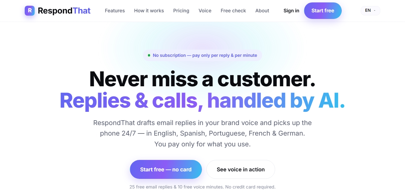 RespondThat screenshot 1