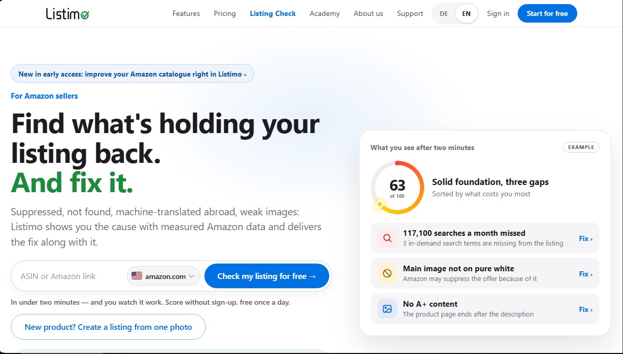 Listimo screenshot 1