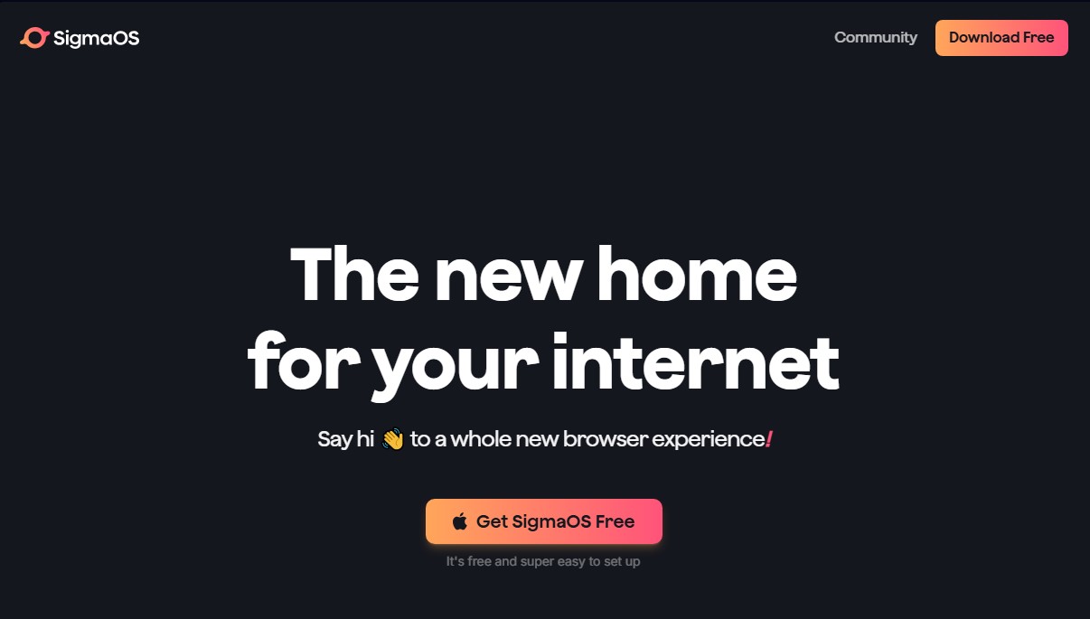 SigmaOS screenshot 1