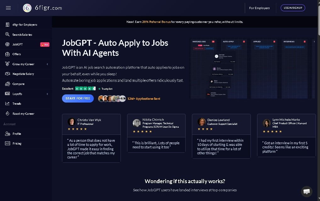 JobGPT screenshot 1