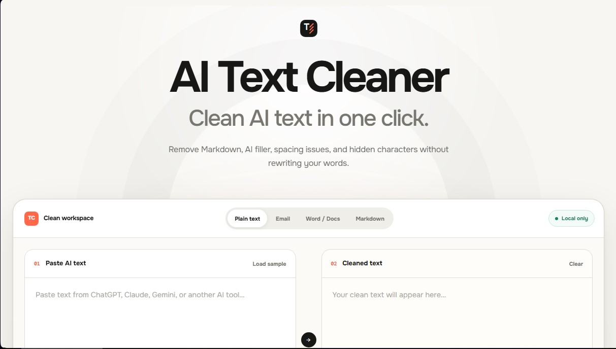 TextCleaner screenshot 1