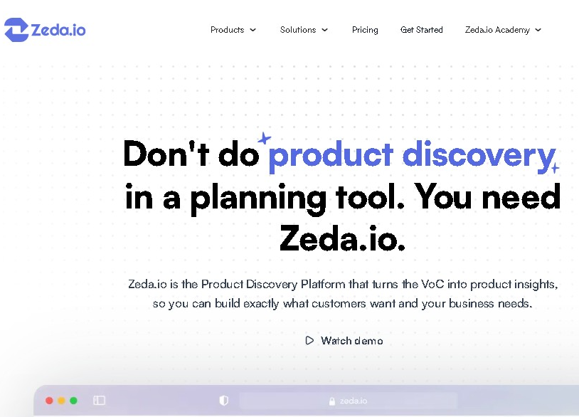 Zeda.io screenshot 1