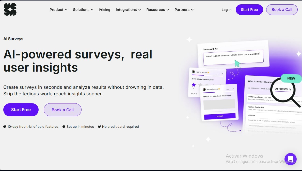 Survicate AI Surveys screenshot 1