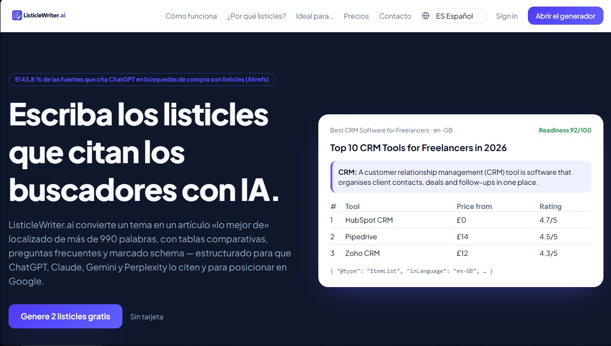 ListicleWriter.ai screenshot 1