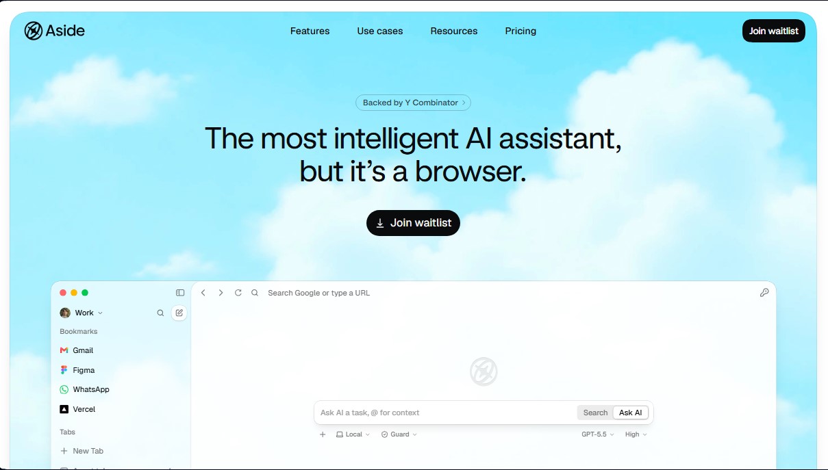 Aside screenshot 1