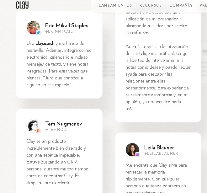 CLAY IA screenshot 2