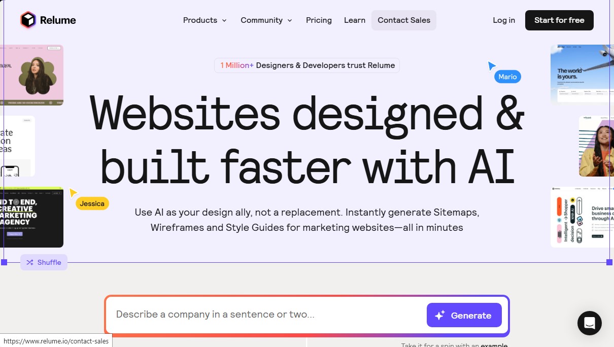 Relume screenshot 1